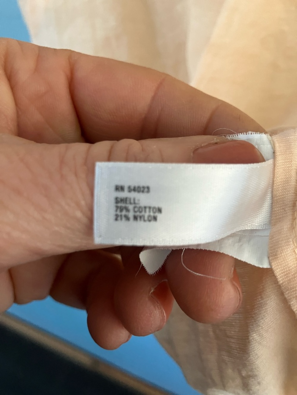 GAP Peach Ruffle-Trim Off-Shoulder Top - Picture 7 of 7